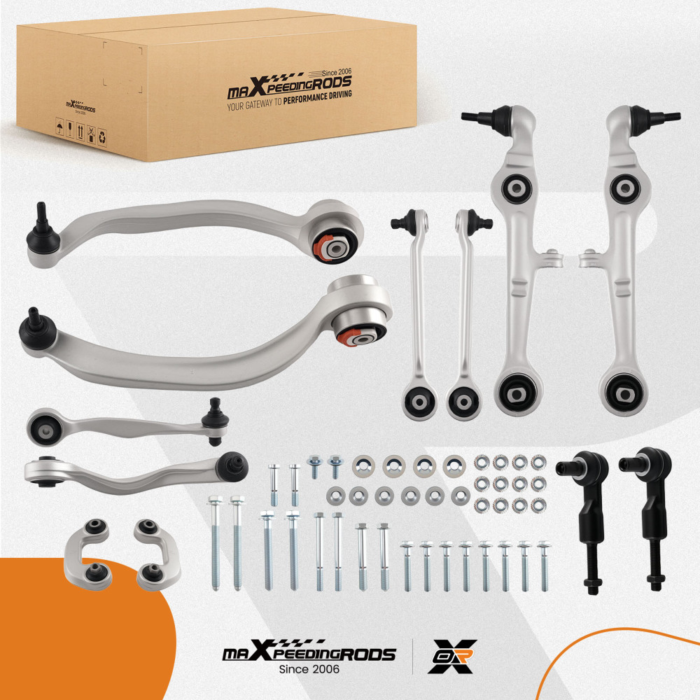 12X WISHBONE CONTROL ARM SUSPENSION SET compatible for AUDI A4 B6 B7 compatible for SEAT EXEO 3R2 3R5 16MM