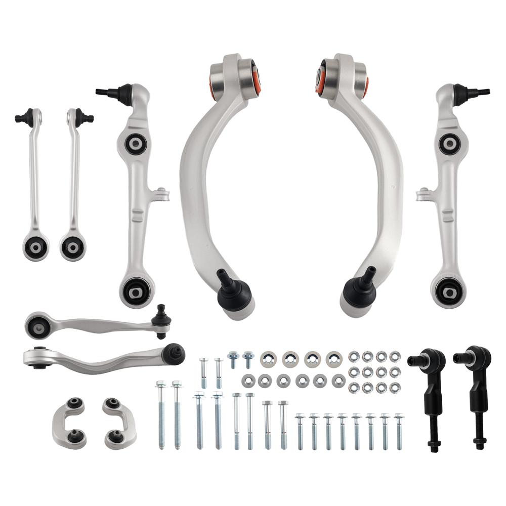 12X WISHBONE CONTROL ARM SUSPENSION SET compatible for AUDI A4 B6 B7 compatible for SEAT EXEO 3R2 3R5 16MM