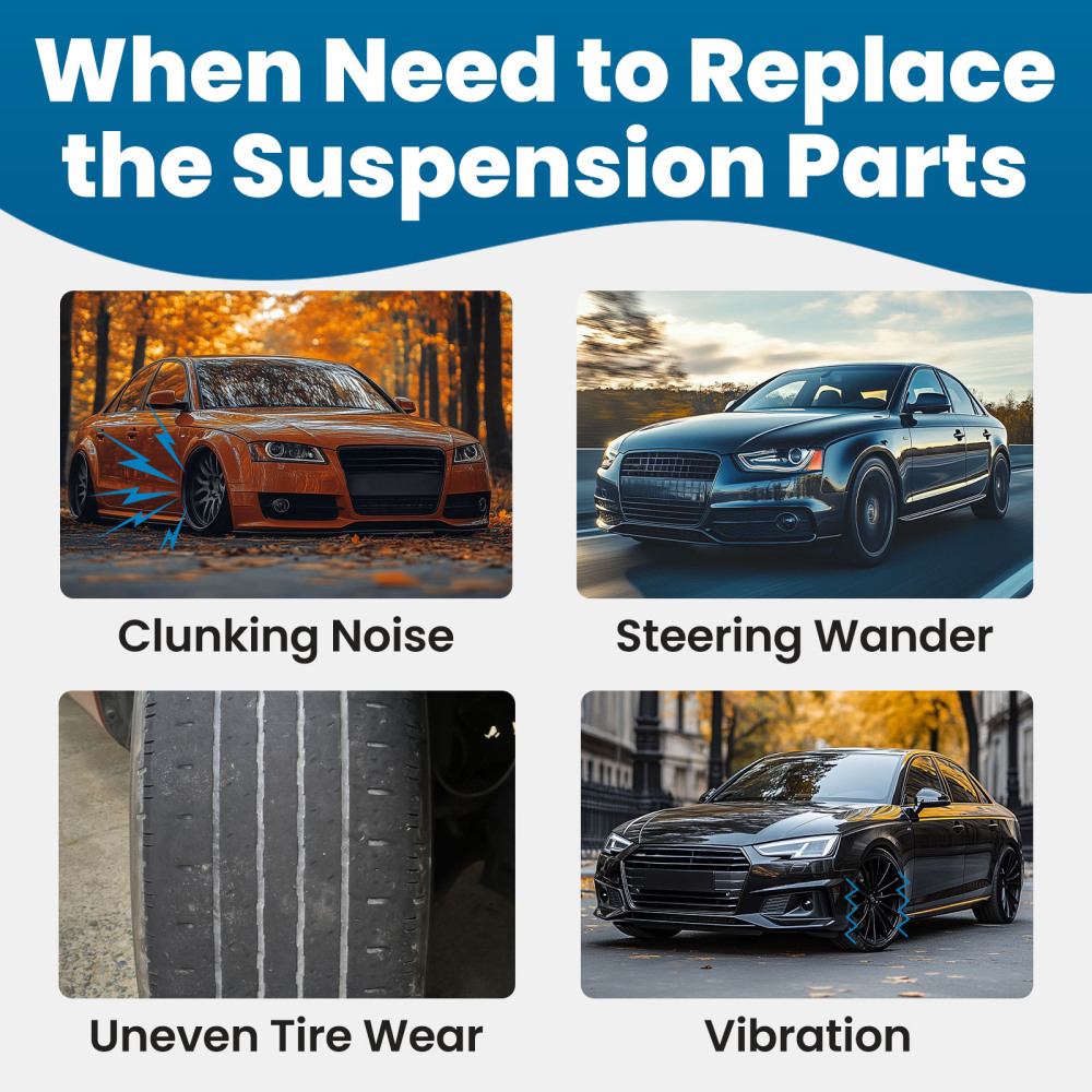 12X WISHBONE CONTROL ARM SUSPENSION SET compatible for AUDI A4 B6 B7 compatible for SEAT EXEO 3R2 3R5 16MM