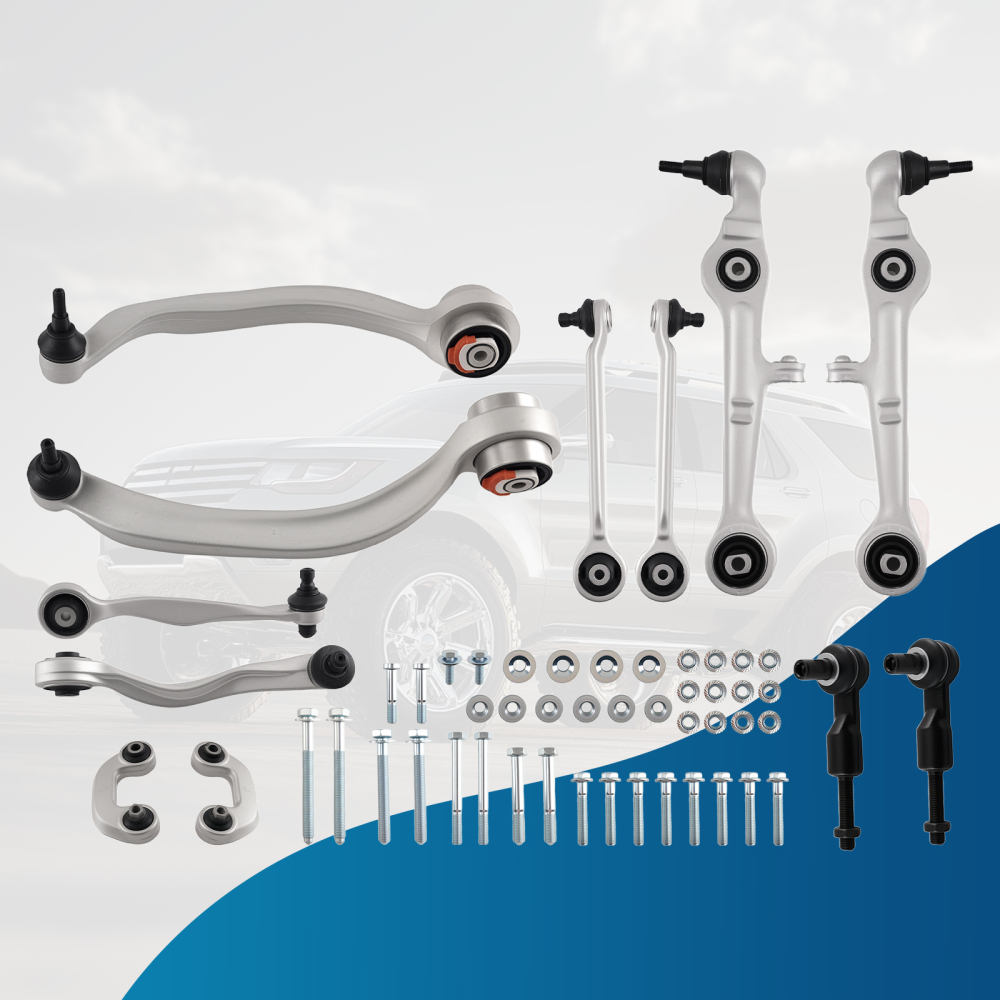 12X WISHBONE CONTROL ARM SUSPENSION SET compatible for AUDI A4 B6 B7 compatible for SEAT EXEO 3R2 3R5 16MM