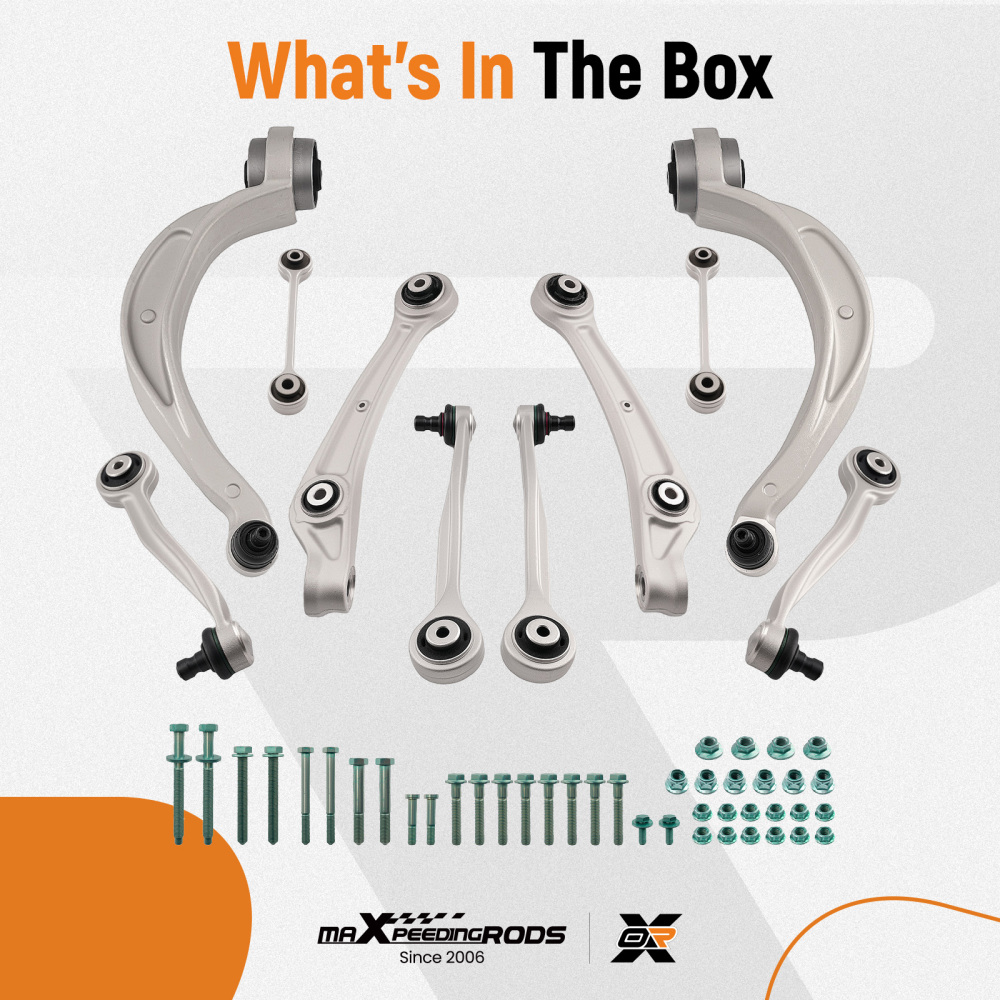 10PCS FRONT WISHBONE CONTROL ARM compatible for AUDI S5 A4 B8 A5 8K2 8K5 8T3 8TA 8K0407694N