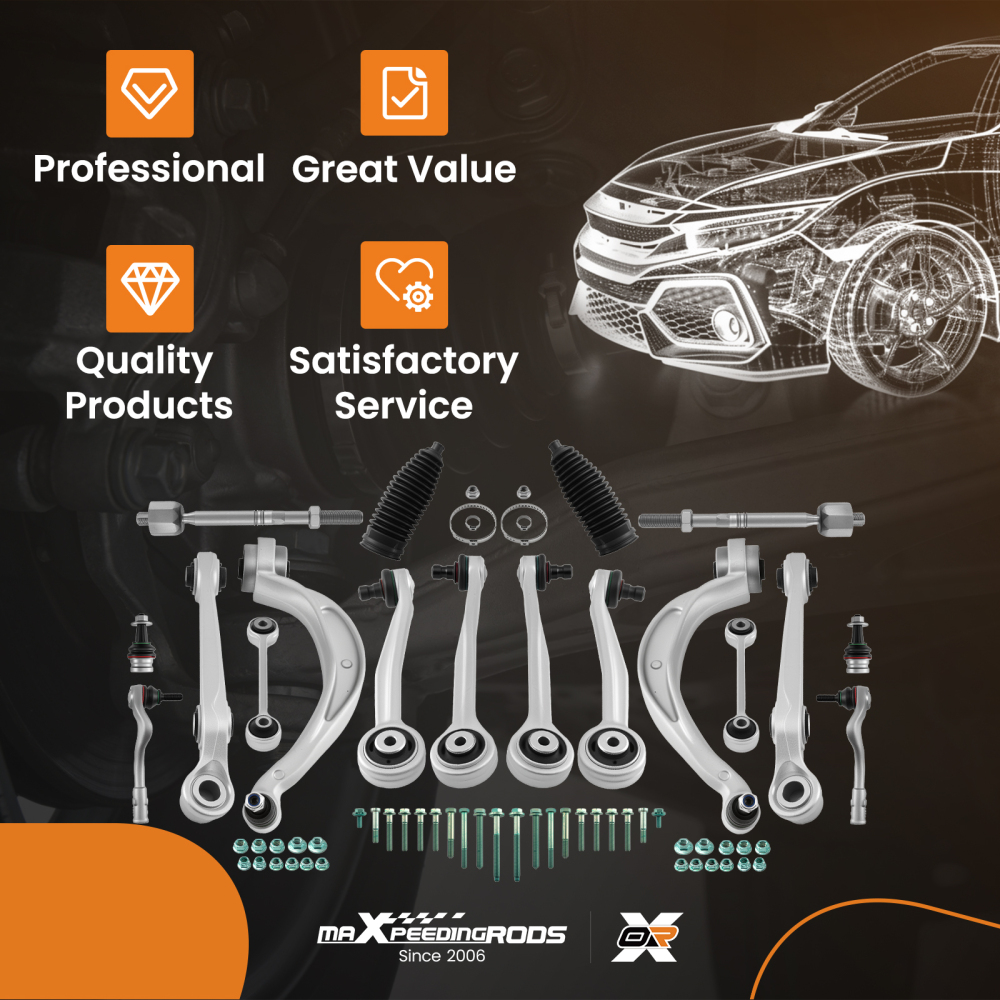 SET BRACCI DI CONTROLLO ANTERIORI SINISTRO DESTRO compatibile per AUDI A6 AVANT A7 SPORTBACK