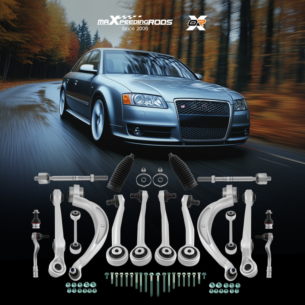 SET BRACCI DI CONTROLLO ANTERIORI SINISTRO DESTRO compatibile per AUDI A6 AVANT A7 SPORTBACK