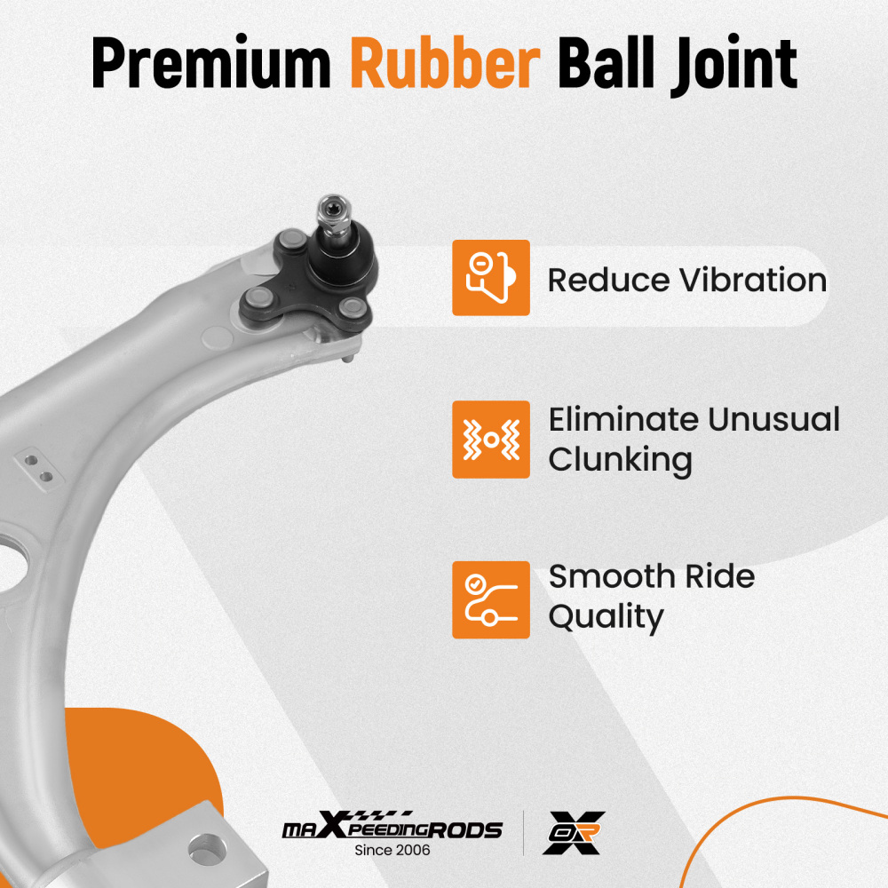 10X FRONT WISHBONE SUSPENSION CONTROL ARMS compatible for AUDI Q3 compatible for VW PASSAT CC SHARAN compatible for SEAT