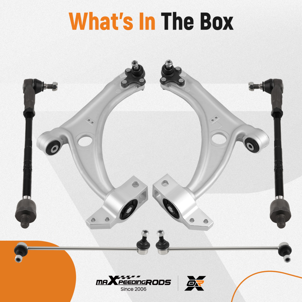 10X FRONT WISHBONE SUSPENSION CONTROL ARMS compatible for AUDI Q3 compatible for VW PASSAT CC SHARAN compatible for SEAT