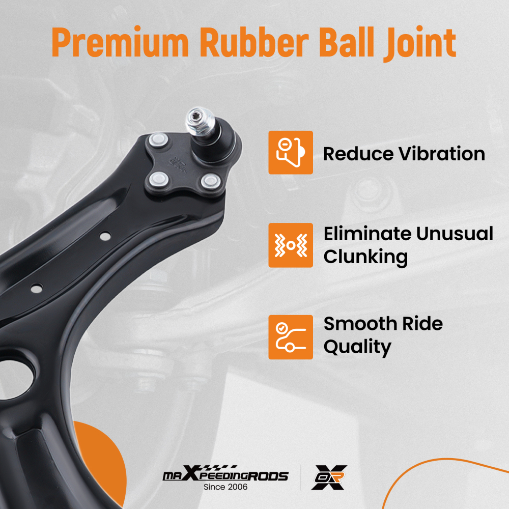 SET DI 4 BRACCI DI CONTROLLO ANTERIORI compatibile per SKODA FABIA MK3 compatibile per AUDI A1 compatibile per SEAT IBIZA compatibile per VW