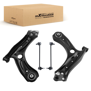 SET DI 4 BRACCI DI CONTROLLO ANTERIORI compatibile per SKODA FABIA MK3 compatibile per AUDI A1 compatibile per SEAT IBIZA compatibile per VW