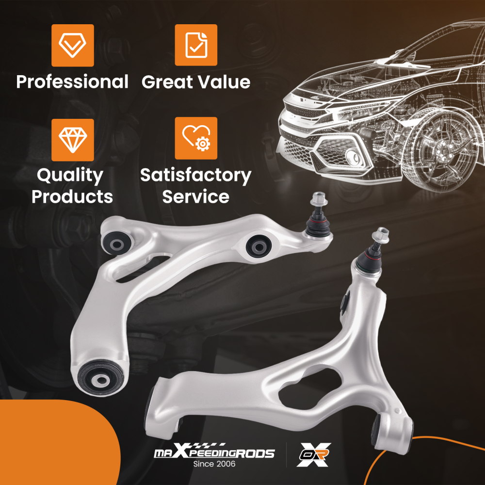 PAIR FRONT LOWER SUSPENSION CONTROL ARMS compatible for AUDI Q7 compatible for PORSCHE CAYENNE compatible for VW TOUAREG