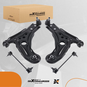 4x Front Lower Control Arms Sway Bar Links for 2004 2005 2006-2011 compatible for Chevy Aveo