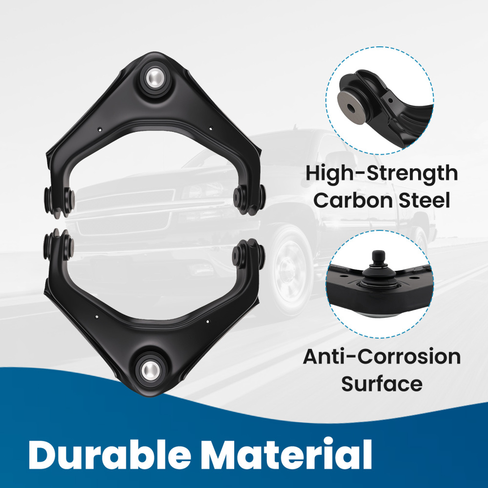 Front Upper Control Arms Sway Bar Tie Rods compatible for Chevy Silverado Sierra 2500 HD