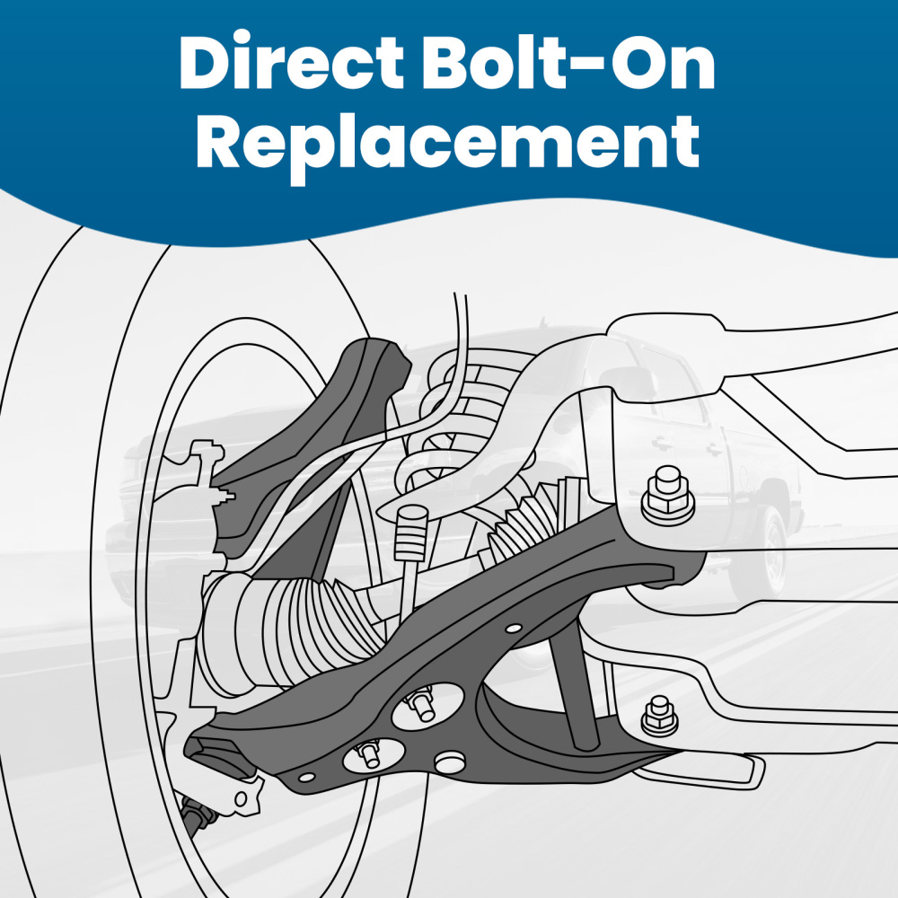 Front Upper Control Arms Sway Bar Tie Rods compatible for Chevy Silverado Sierra 2500 HD