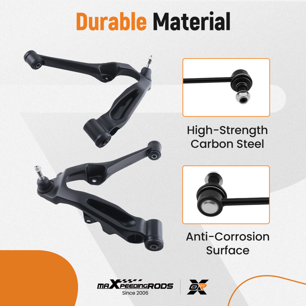 Front Lower Control Arms Compatible for Sierra Silverado Avalanche Yukon XL Suburban H2