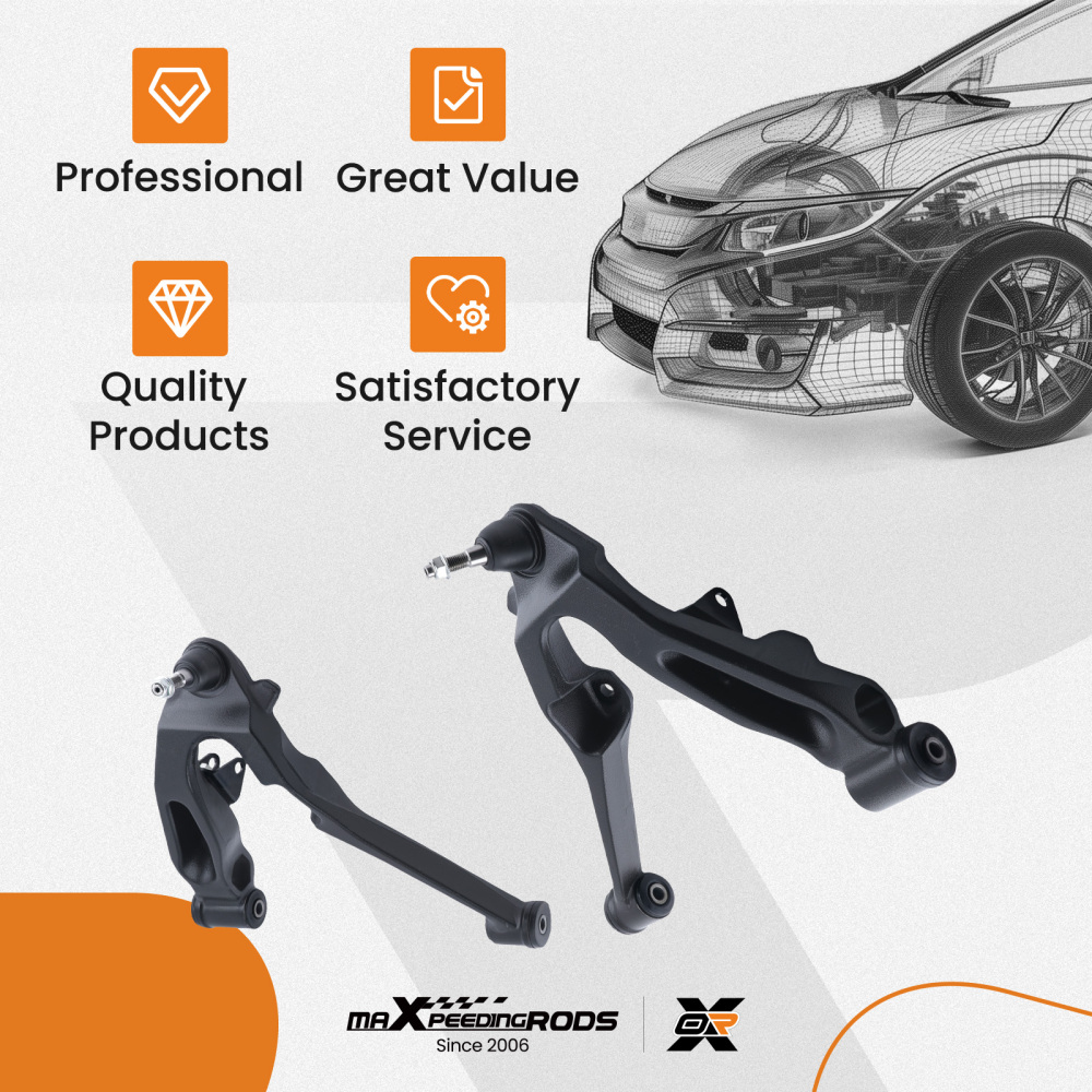 Front Lower Control Arms Compatible for Sierra Silverado Avalanche Yukon XL Suburban H2