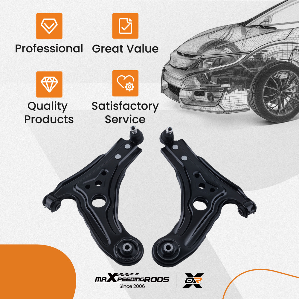 Front Lower Control Arms For 2004-2011 compatible for Chevrolet AveoAveo 5Suzuki Swift+