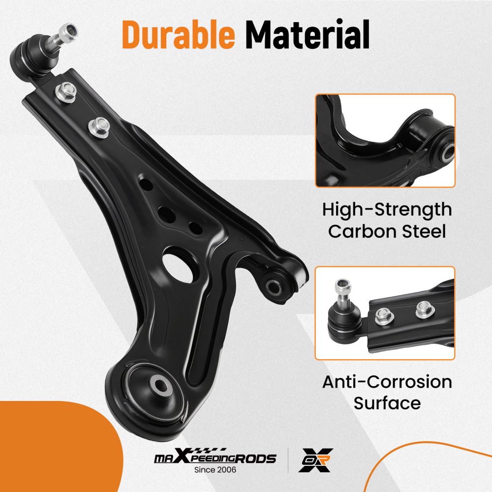 8pcs Front Lower Control Arm Sway Bar Tie Rod Kit for 2004-2011 compatible for Chevrolet Aveo