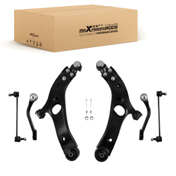 6PC Front Lower Control Arm Sway Bar Tie Rod Set compatible for Kia Optima 2012-2015