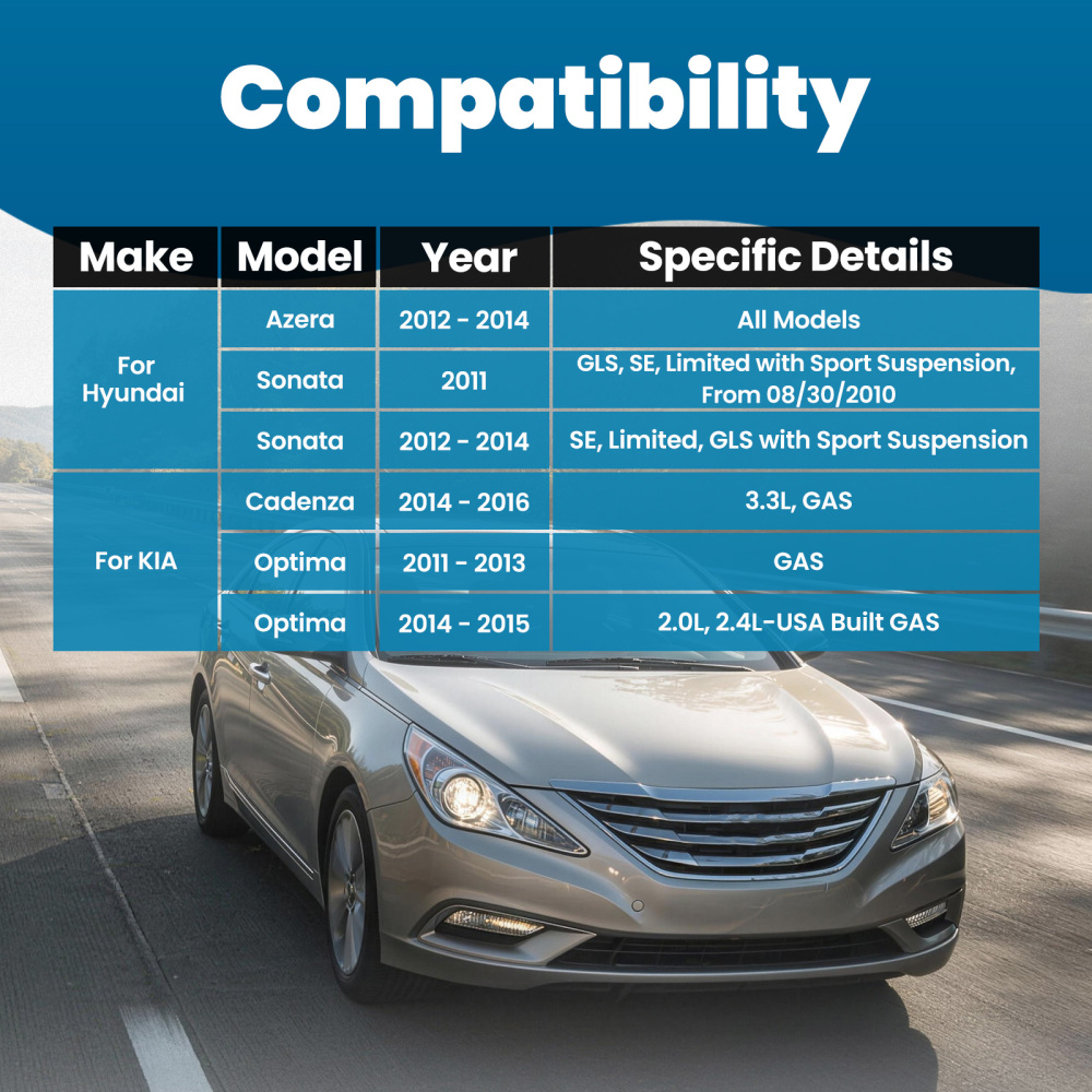 Front Lower Driver Control Arm compatible for Hyundai Sonata Azera compatible for Kia Optima 2011-2016