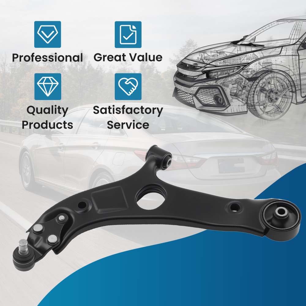 Front Lower Driver Control Arm compatible for Hyundai Sonata Azera compatible for Kia Optima 2011-2016