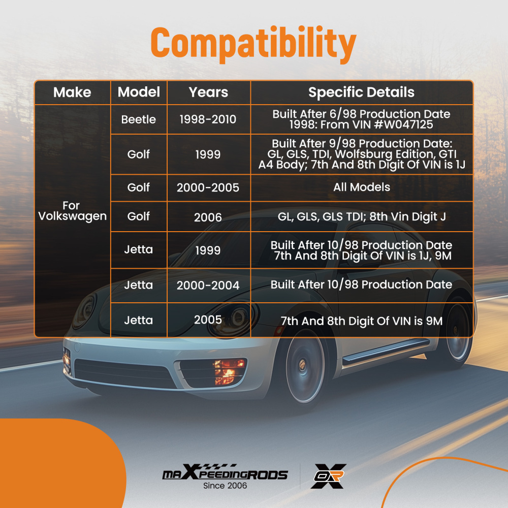 10x Front Lower Control Arm Ball Joint Assembly compatible for Volkswagen Jetta compatible for Golf 99-05