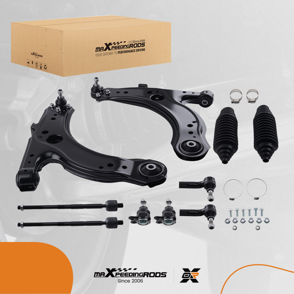 10x Front Lower Control Arm Ball Joint Assembly compatible for Volkswagen Jetta compatible for Golf 99-05