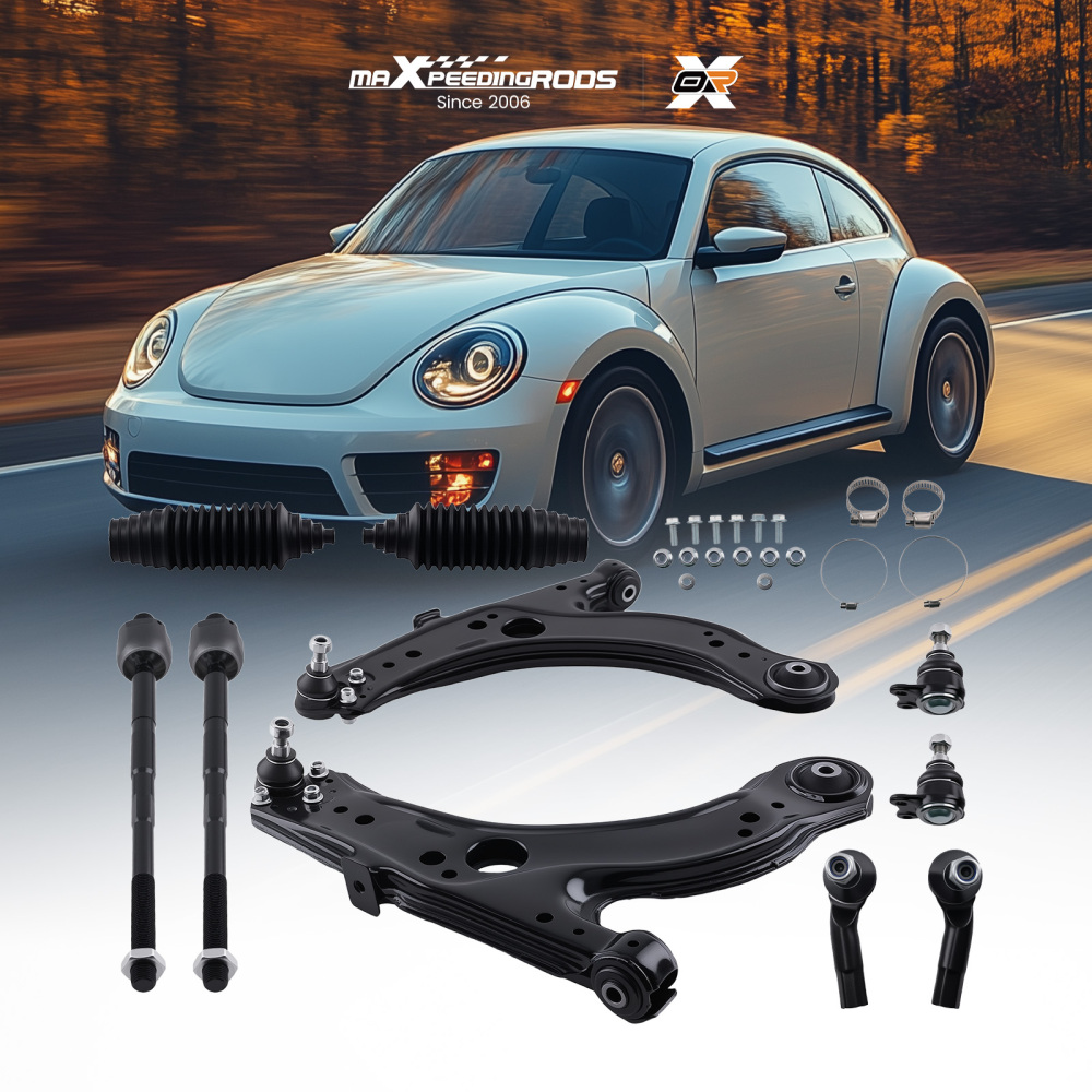 10x Front Lower Control Arm Ball Joint Assembly compatible for Volkswagen Jetta compatible for Golf 99-05