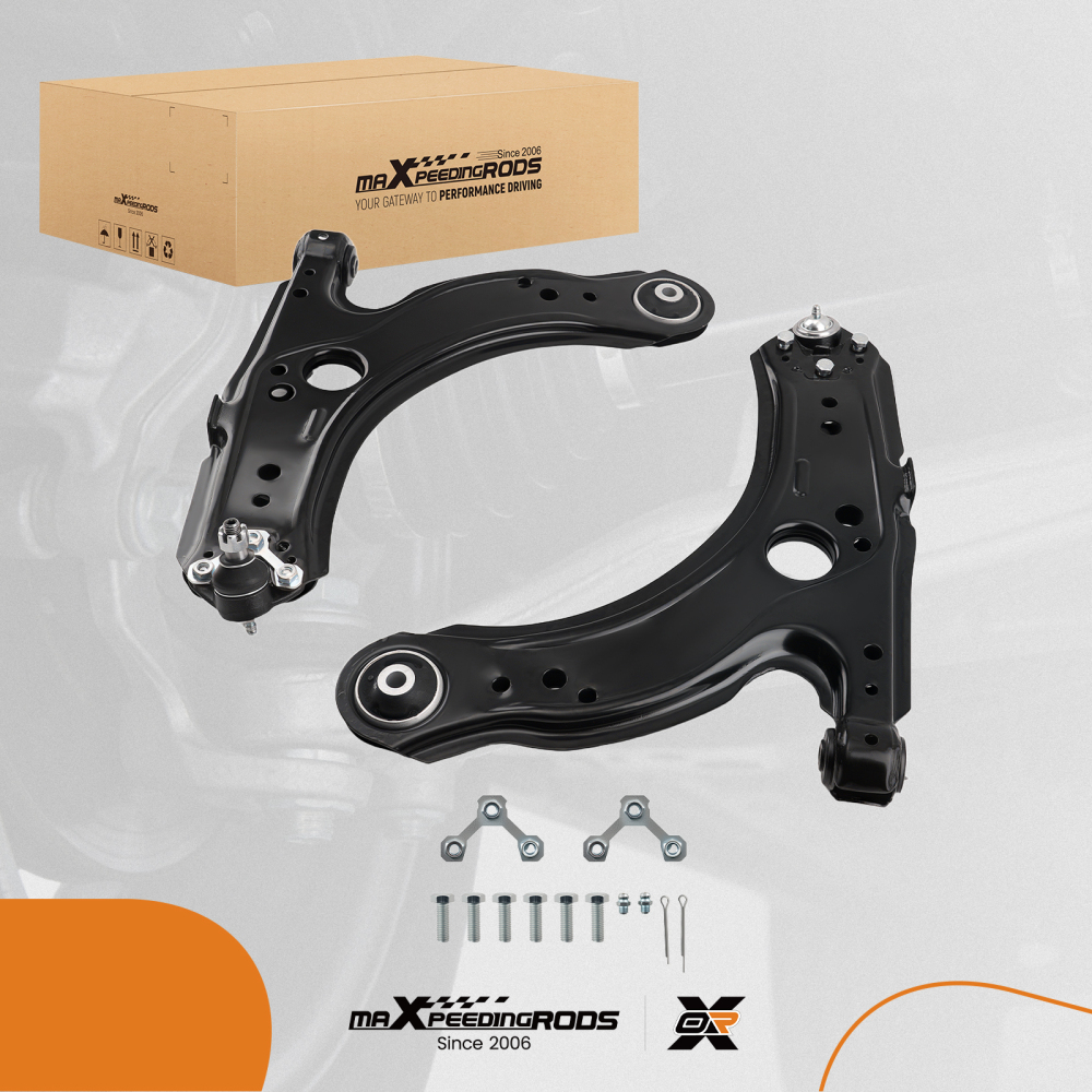 4X Front Lower Control Arm Ball Joint Assembly compatible for VW Beetle compatible for Golf Jetta 99-06