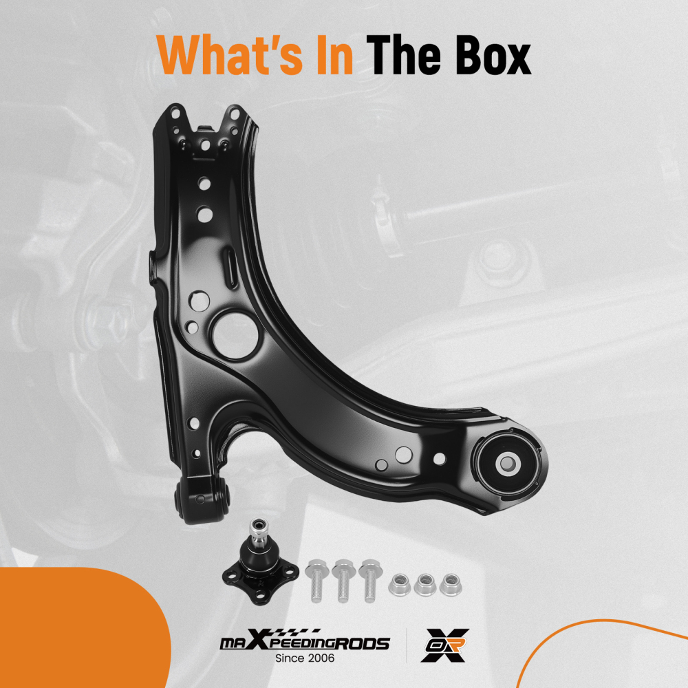 Front Lower Control Arm Passenger Side w/Ball Joint compatible for VW Beetle compatible for Golf Jetta