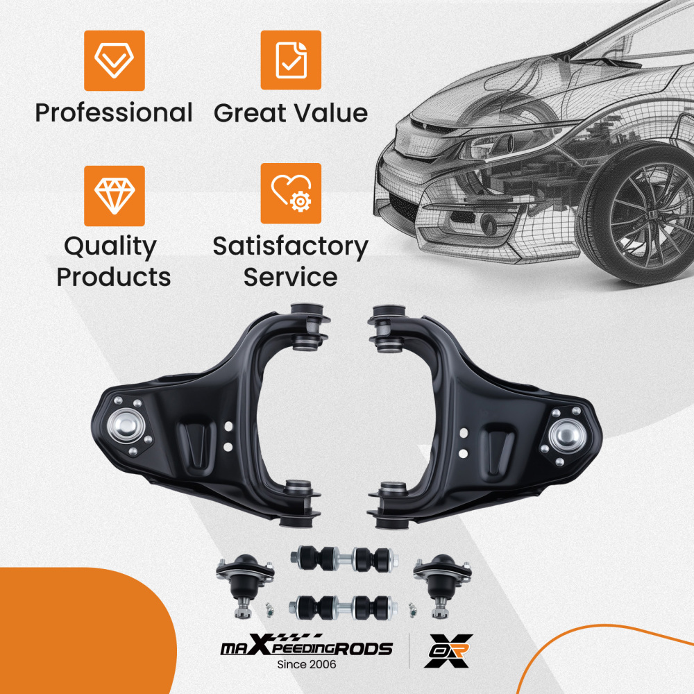 Front Suspension Upper Control Arms Kit for 1997-2005 compatible for Chevy Blazer S10 Jimmy 4WD