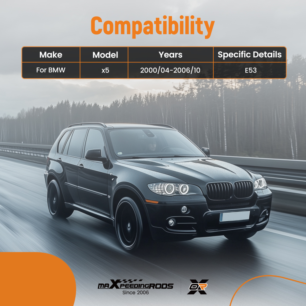 SET DI 8 BRACCI DI CONTROLLO W/ BULLONI ANTERIORI SINISTRO+DESTRO compatibile per BMW X5 E53