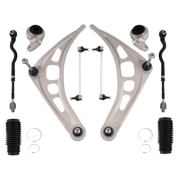 Front Rear Control Arm Assembly compatible for BMW 3-Series E46 Z4 w/ Ball Joints Tie Rod