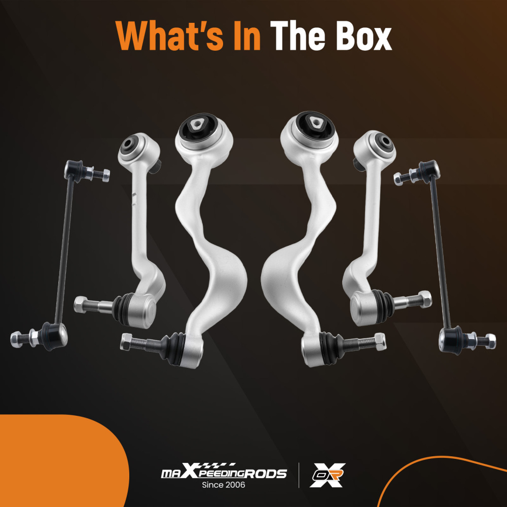 6 PEZZI BRACCIO DI CONTROLLO ANTERIORE compatibile per BMW 1ER E81 E87 E88 3ER E90 E91 X1 Z4