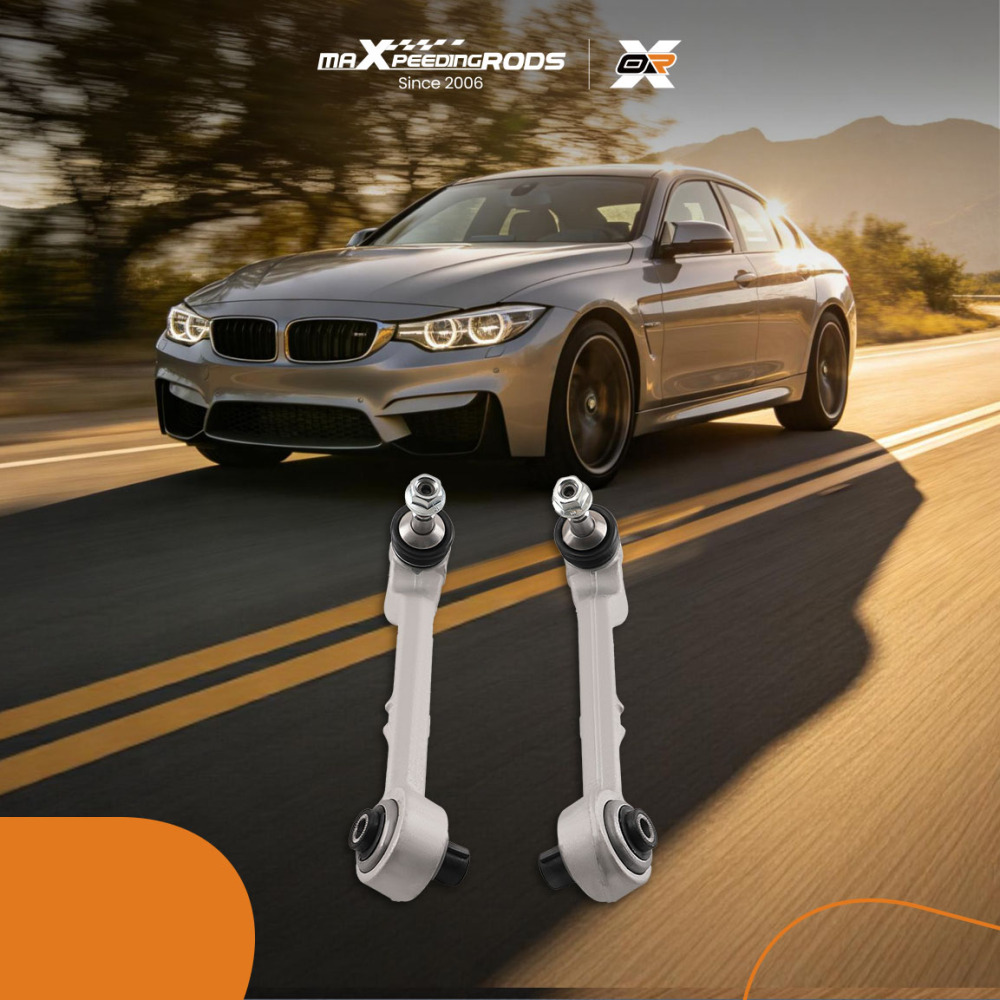 Front Lower Rearward Control Arms w/ Ball Joints compatible for BMW 328i 325i 335i 330i X1