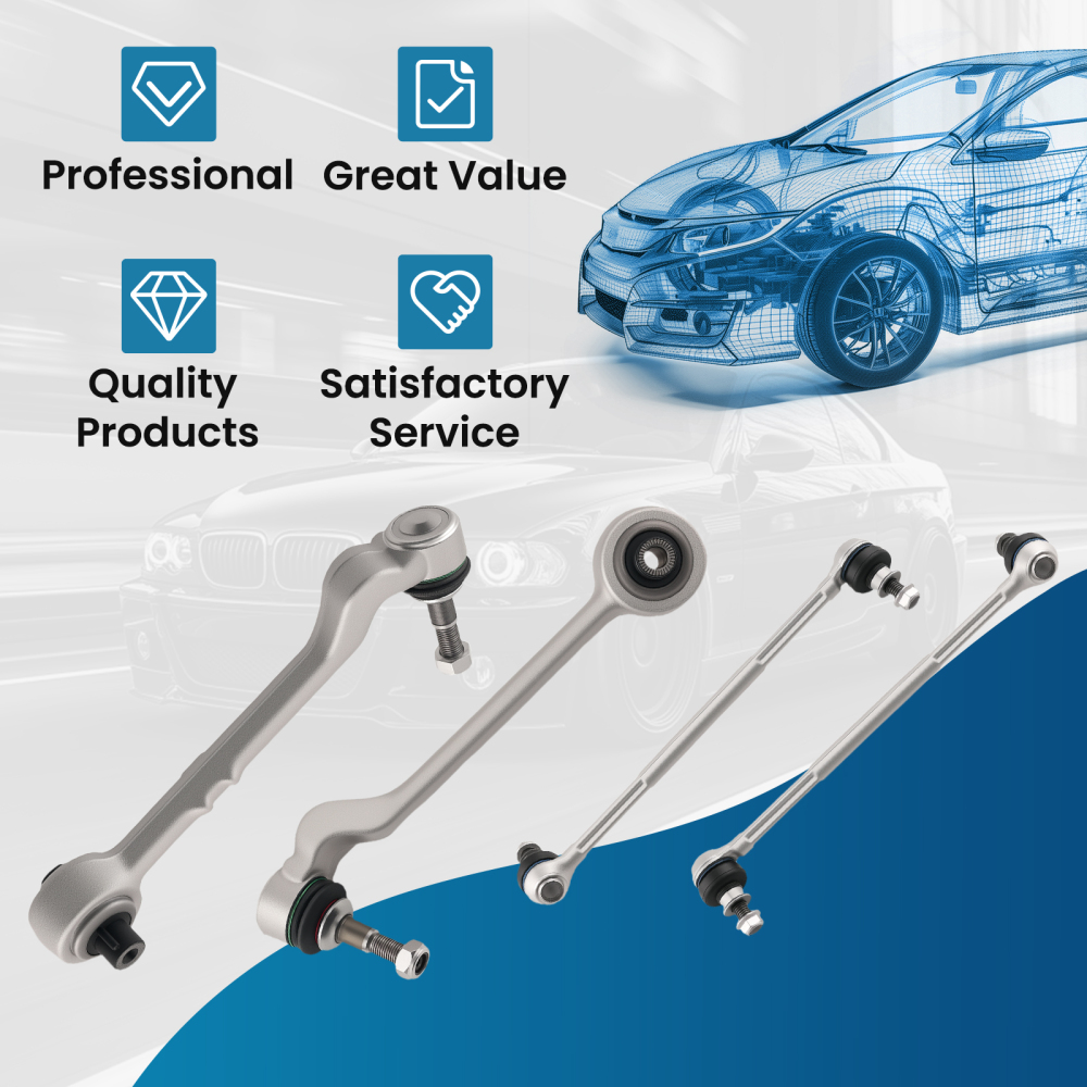 Front Lower Control ArmSway bar Link compatible for BMW 128i 135i 328i 335i 2008-2013