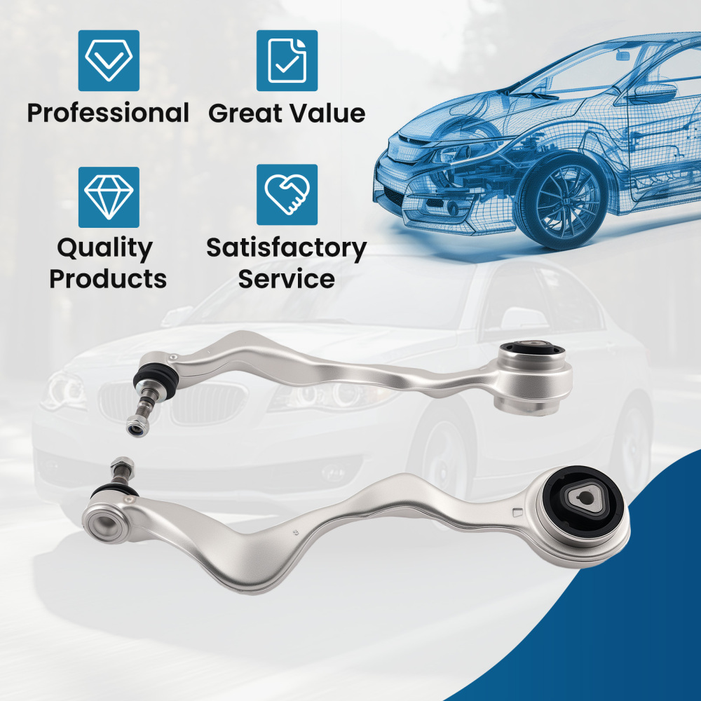 Front Lower Forward Control Arms w/ Ball Joints compatible for BMW E92 E88 E82 128i 328i Z4