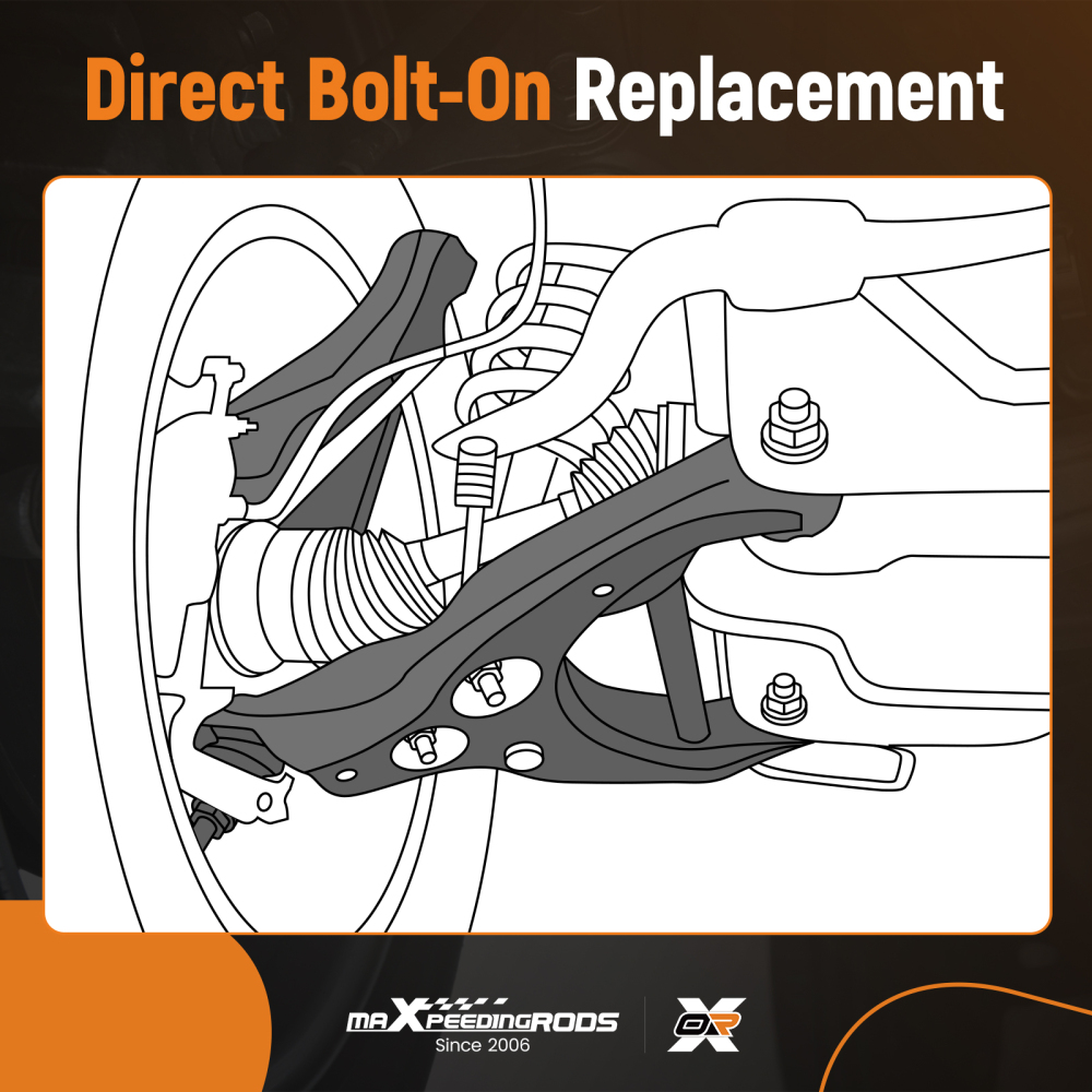 Front Lower ForwardRearward Control Arms Kits compatible for BMW 1 3 Series E90 E82