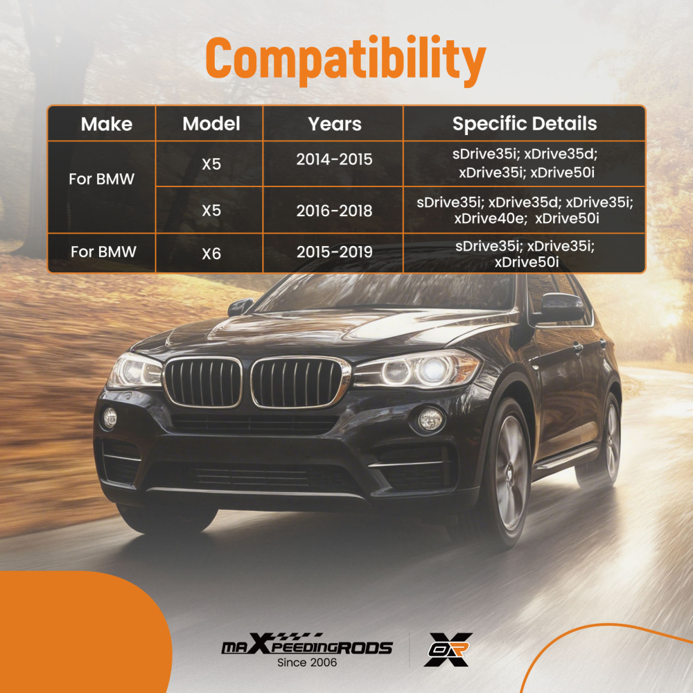 Driver Front Lower Rearward Control Arm compatible for BMW X5 sDrive35i xDrive40e 2016-2018