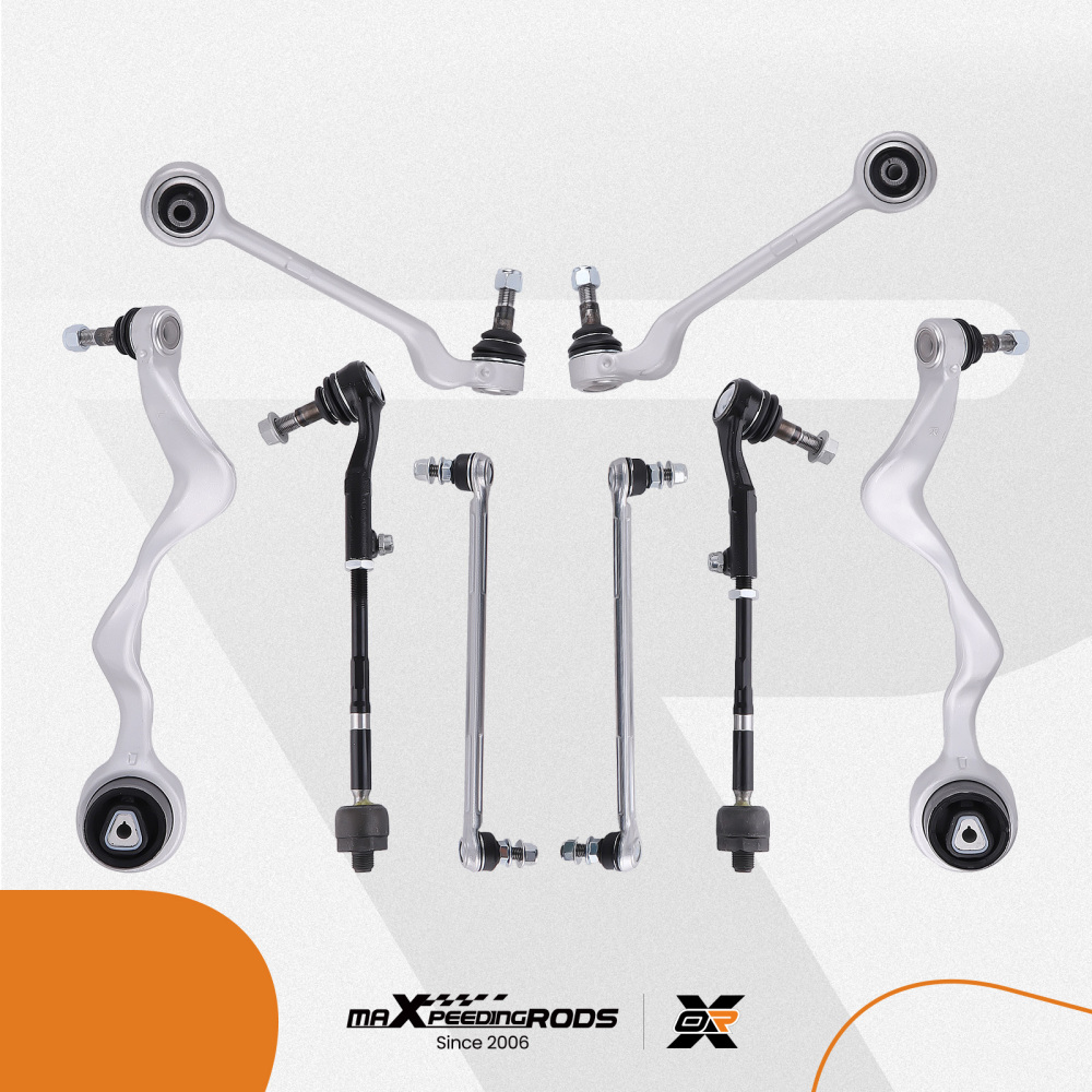 8x Front Control Arm Ball Joint Sway Bar Link Tie Rods compatible for BMW E82 1-SERIES 128i