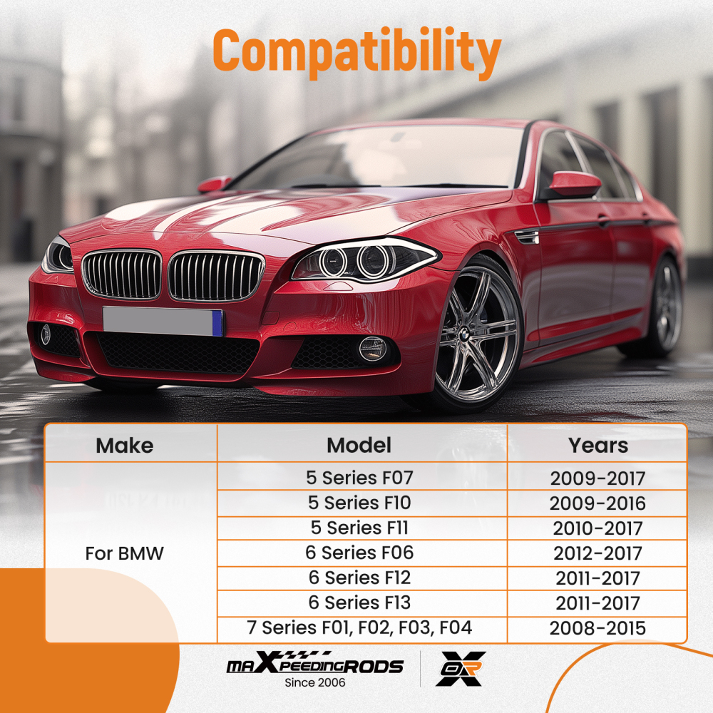 KIT DE BRAS DE CONTRÔLE AVANT GAUCHE + DROIT compatible pour BMW F07 F10 F11 F12 F13 F01 F02