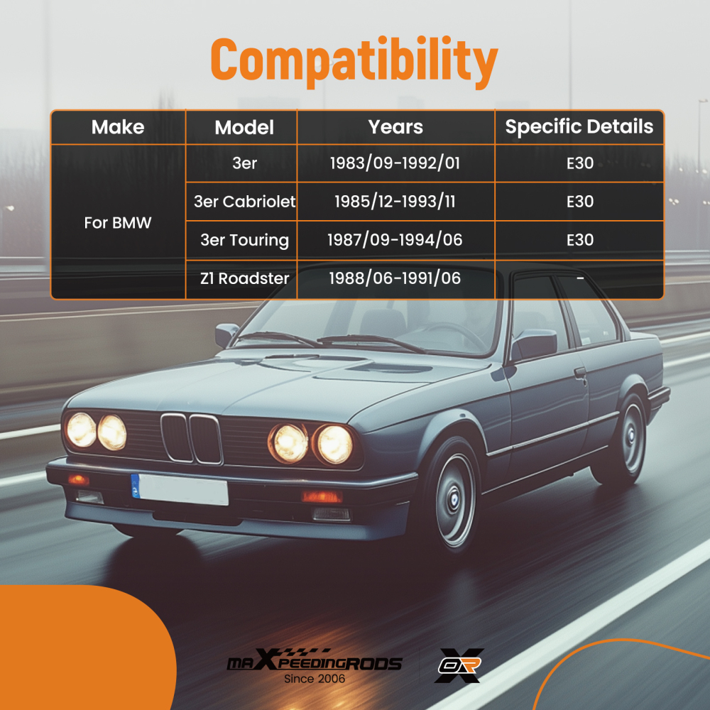 6 PEZZI BRACCI DI CONTROLLO ANTERIORI compatibile per BMW SERIE 3 CABRIOLET TOURING E30 Z1