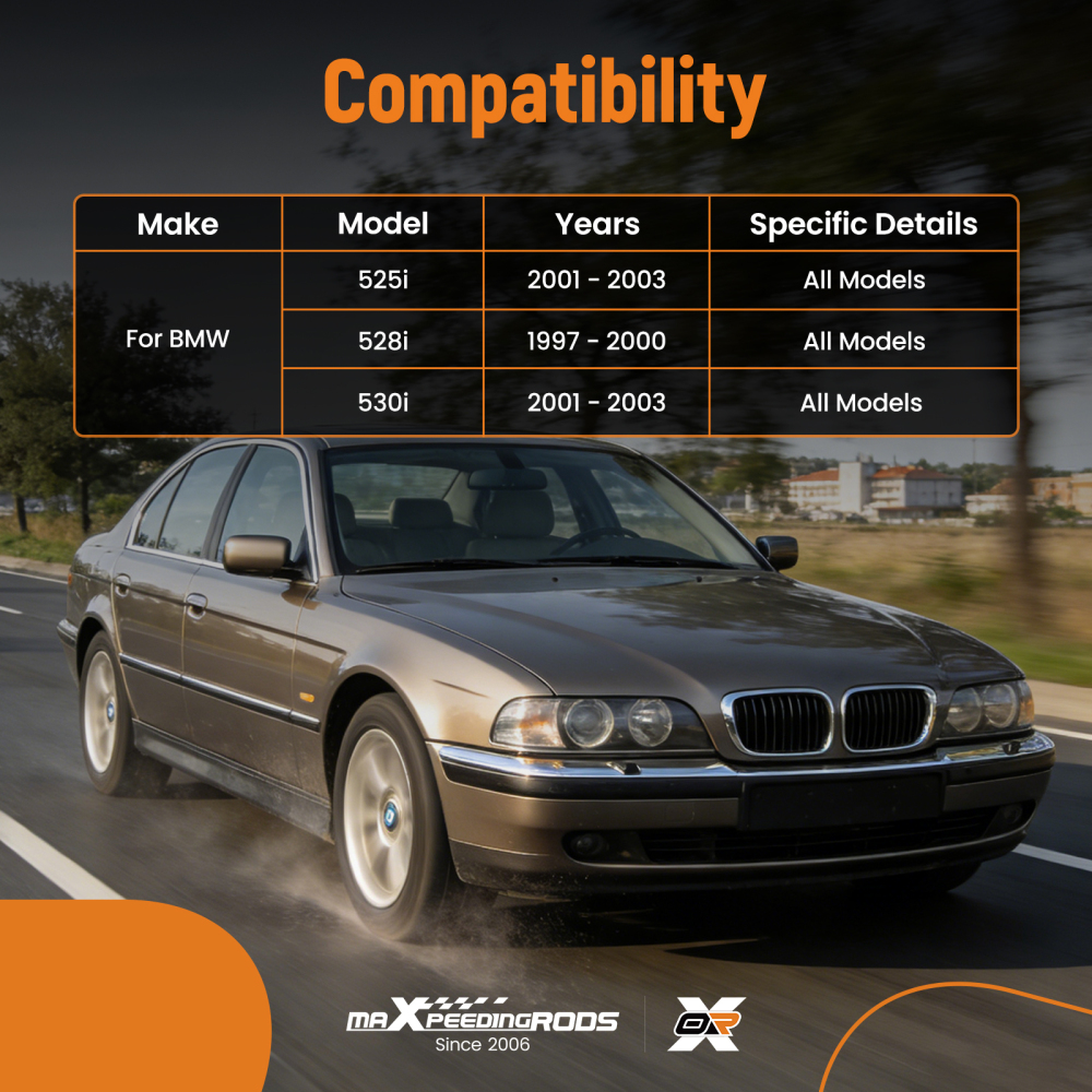 Front Lower Rearward Control Arm Assembly compatible for BMW E39 525i 528i 530iLeft