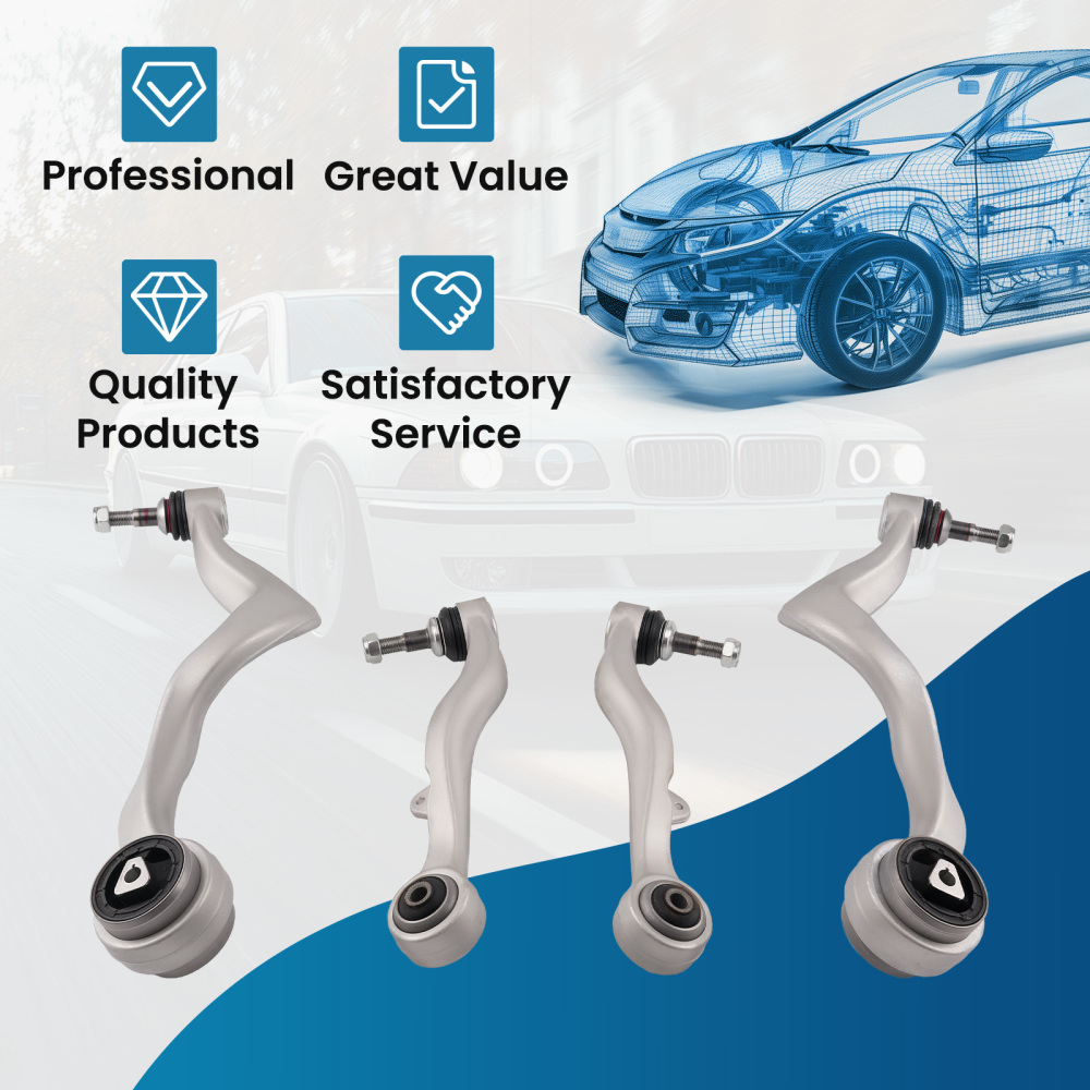 Front Lower Control Arm Set compatible for BMW 745i/745Li/760i/760Li/750i/750Li 31126774832