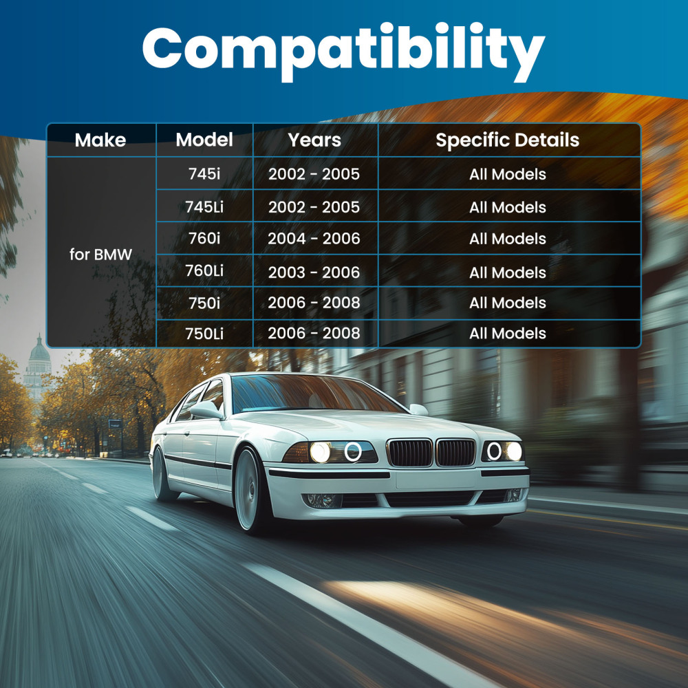 Front Lower Control Arm Set compatible for BMW 745i/745Li/760i/760Li/750i/750Li 31126774832