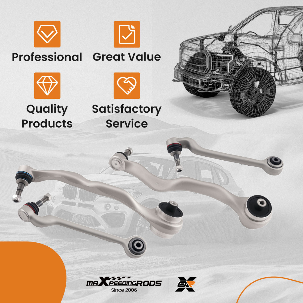 FRONT LOWER REAR LHRH WISHBONE CONTROL ARMS compatible for BMW 1 2 3 4 SERIES F21 F23 F34