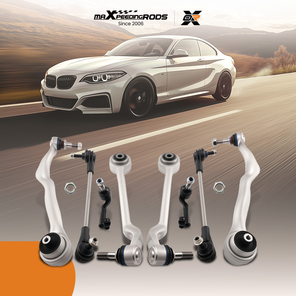 8pcs Front Control Arm Ball Joint Sway Bar Link Tie Rods compatible for BMW 430i 440i F30