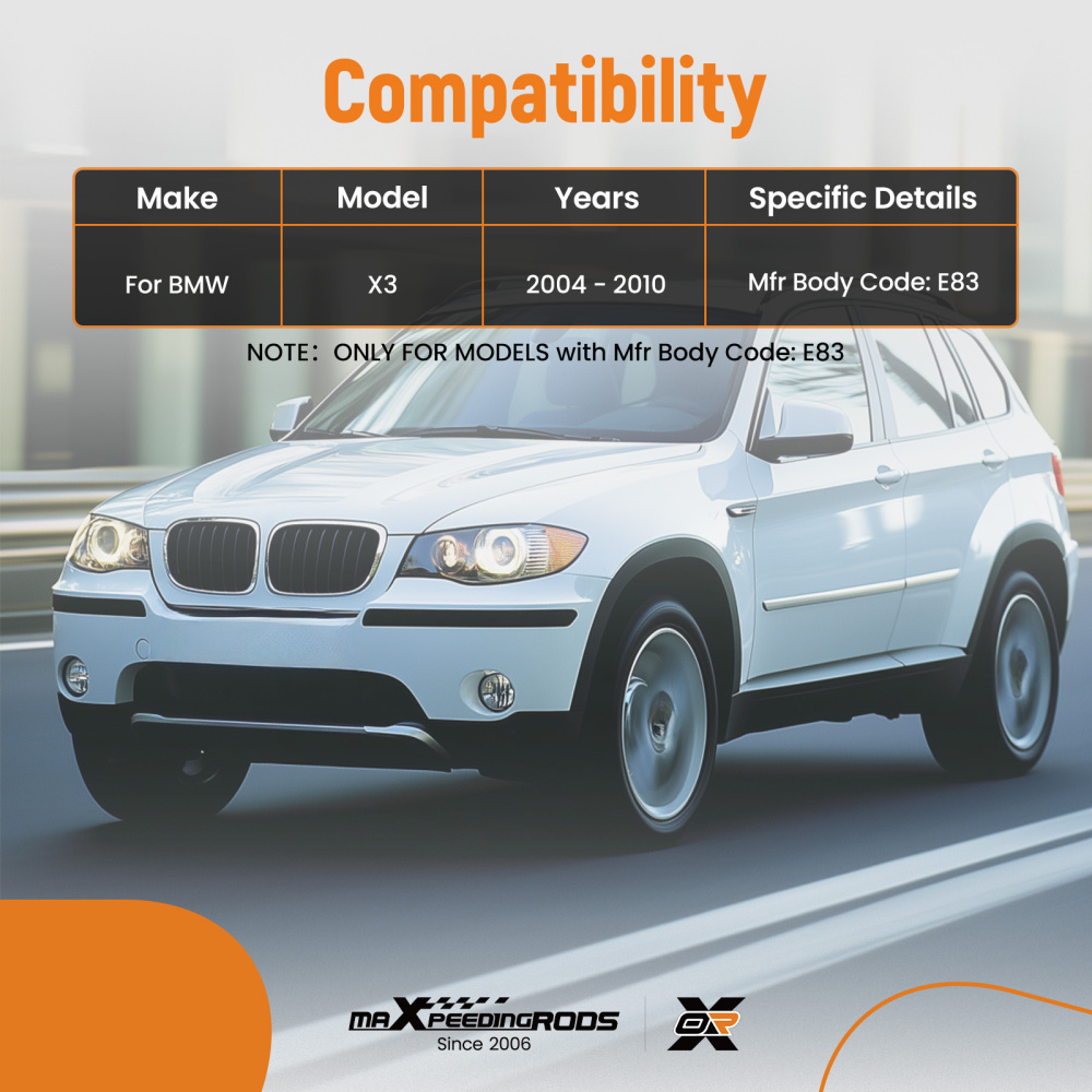 Front Lower Forward Control Arm Ball Joint Assembly compatible for BMW X3 E83 2004-2010