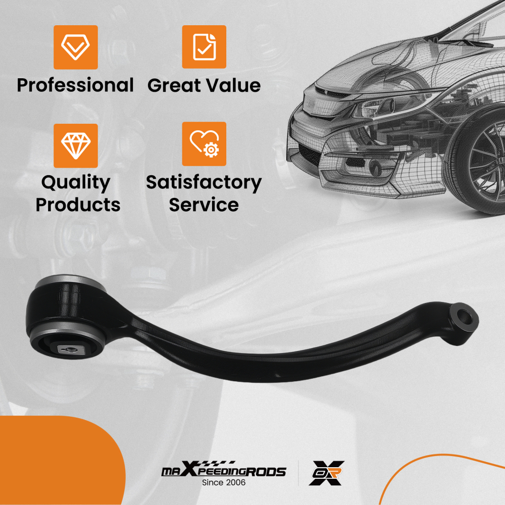 Front Lower Right Rearward Control Arm Assembly compatible for BMW 328xi 335xi X1