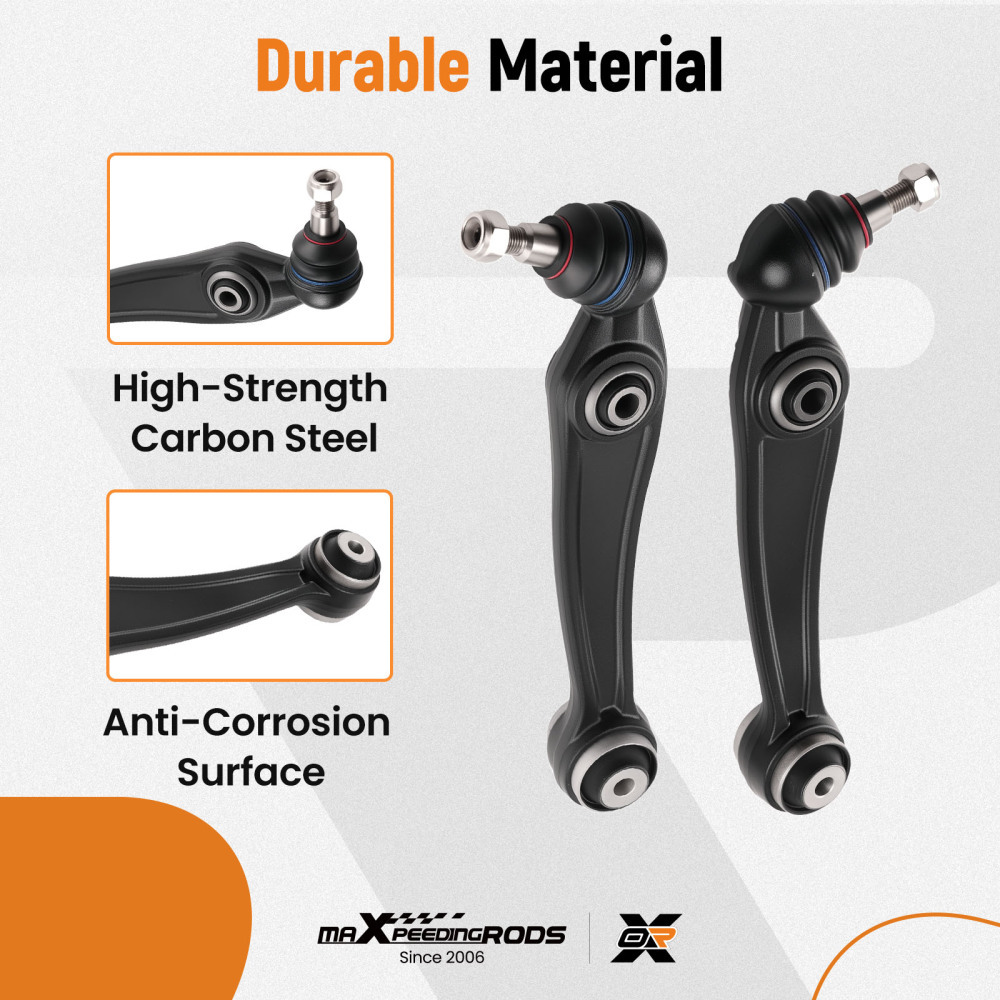 SET DI 2 BRACCETTI DI SOSTEGNO INFERIORI ANTERIORI compatibile per BMW X5 F15 2014-18 X6 F16