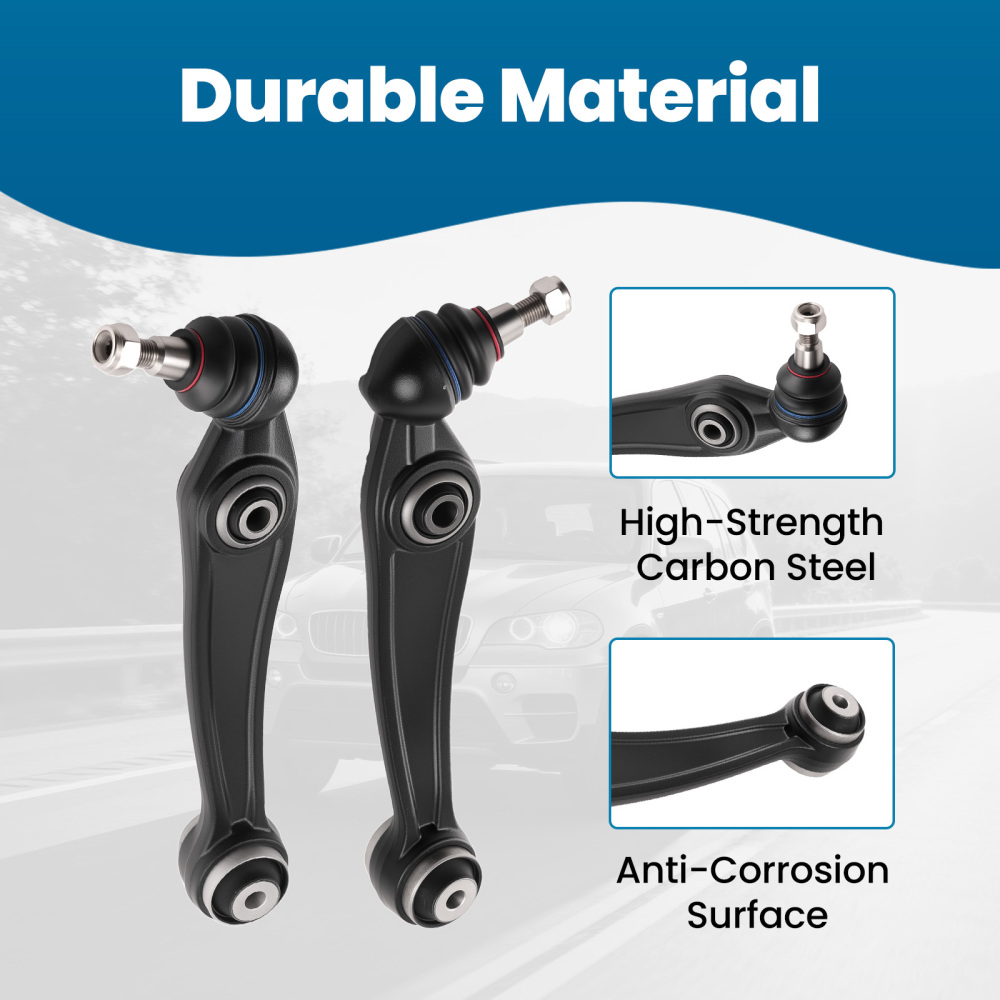 Front Lower Rearward Control Arms Ball Joints Assembly compatible for BMW X5 X6 2014-2019