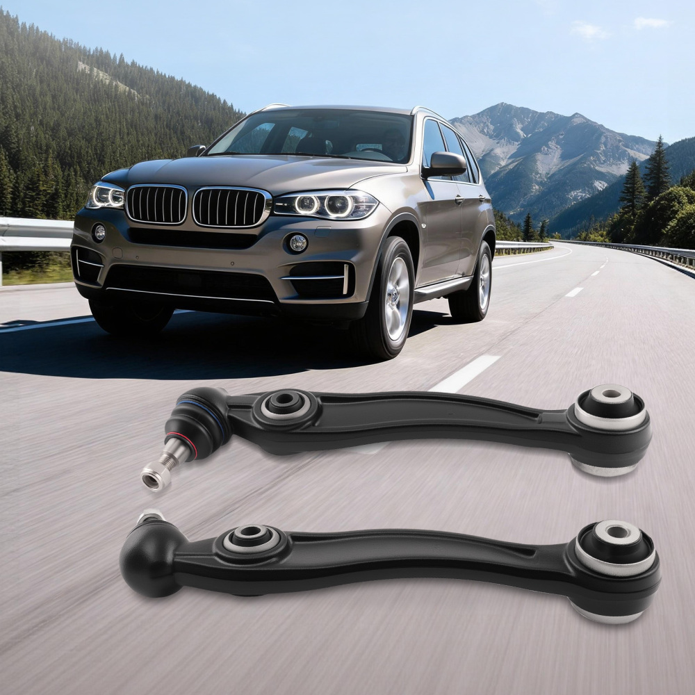 Front Lower Rearward Control Arms Ball Joints Assembly compatible for BMW X5 X6 2014-2019