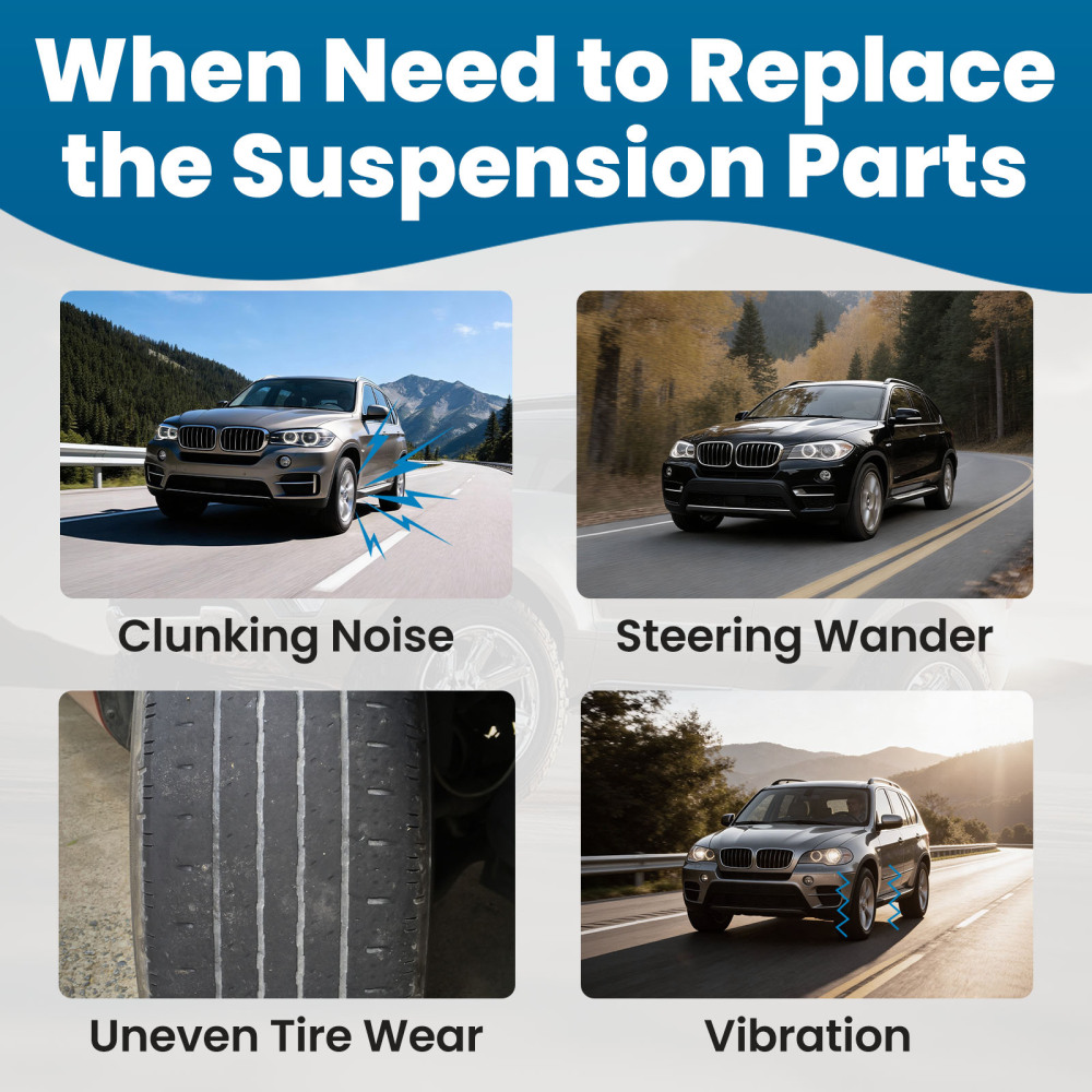 Front Lower Rearward Control Arms Ball Joints Assembly compatible for BMW X5 X6 2014-2019